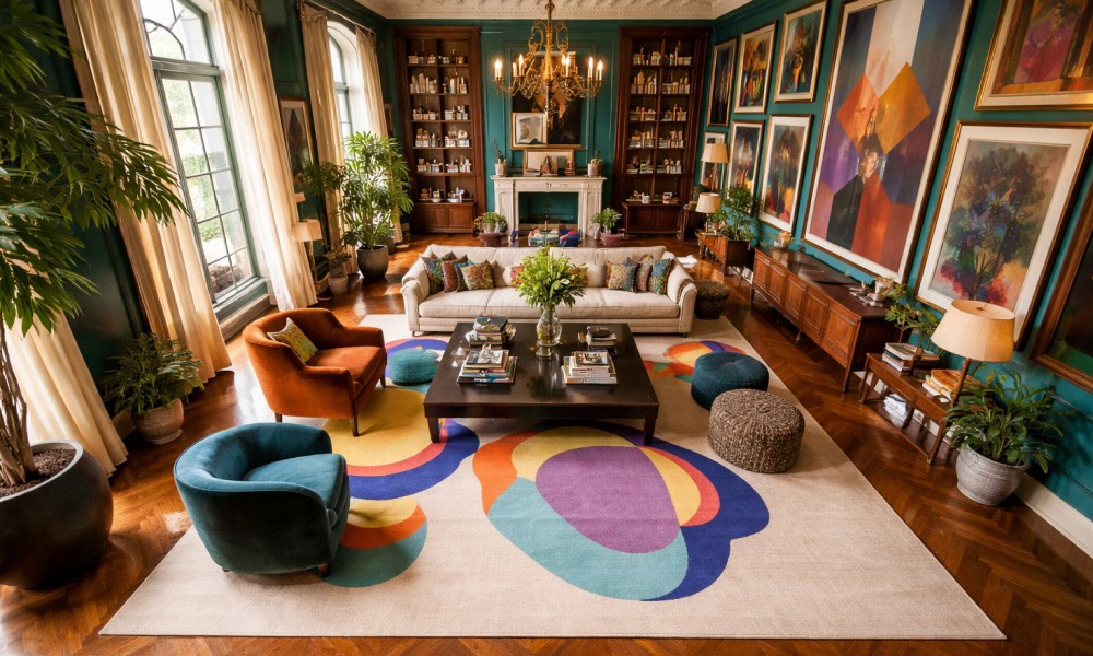 Why Statement Rugs are the New Fine Art for Floors